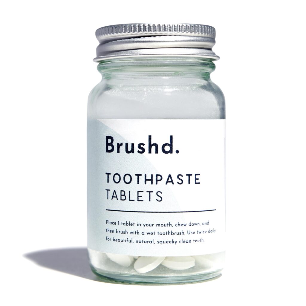 Brushd toothpaste tablet jar