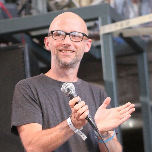 Moby intros OMD for the Spin day party at SXSW